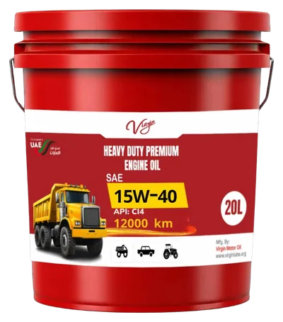 Virgin 15W-40 API CI-4 engine oil bucket